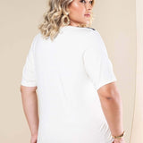 Camiseta Básica Visco Premium - Off White - Uhnika