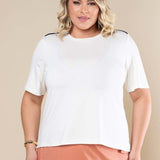 Camiseta Básica Visco Premium - Off White - Uhnika