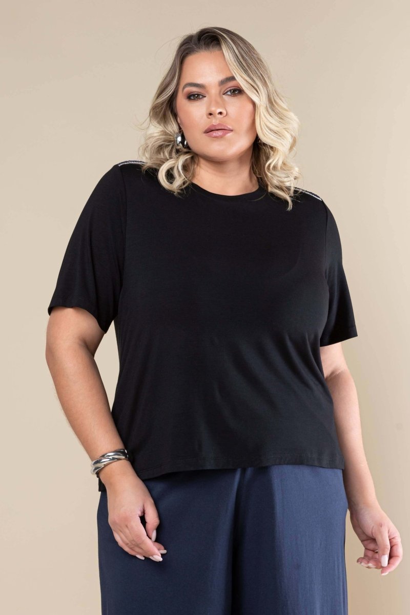 Camiseta Básica Visco Premium - Preto - Uhnika