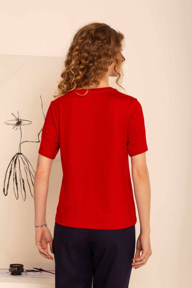 Camiseta Básica Visco Premium - Vermelho - Uhnika