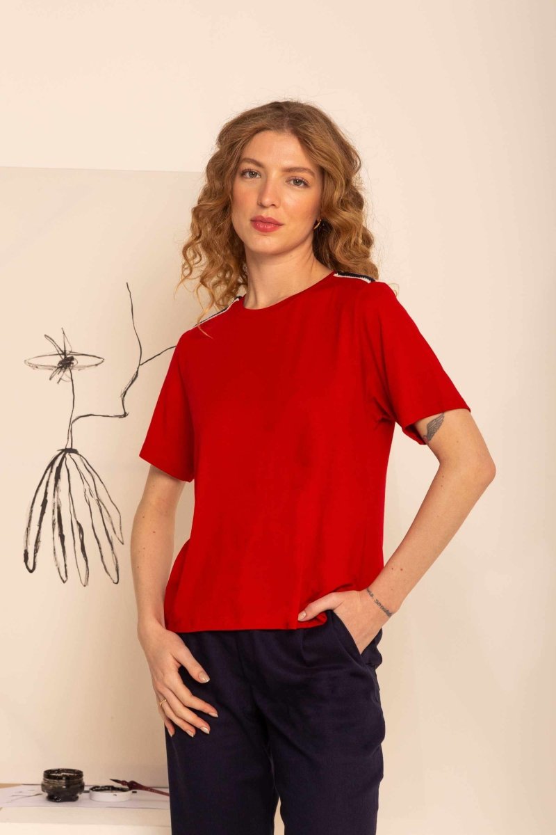 Camiseta Básica Visco Premium - Vermelho - Uhnika
