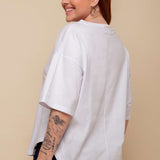 Camiseta Oversized de Malha