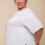 Camiseta Oversized de Malha