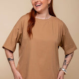 Camiseta Oversized de Malha