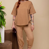 Camiseta Oversized de Malha