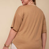 Camiseta Oversized de Malha