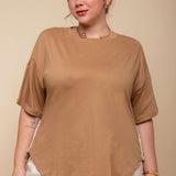 Camiseta Oversized de Malha