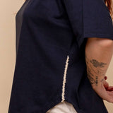 Camiseta Oversized de Malha