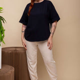 Camiseta Oversized de Malha