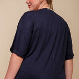 Camiseta Oversized de Malha