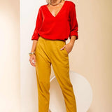 Calça Skinny de Linho