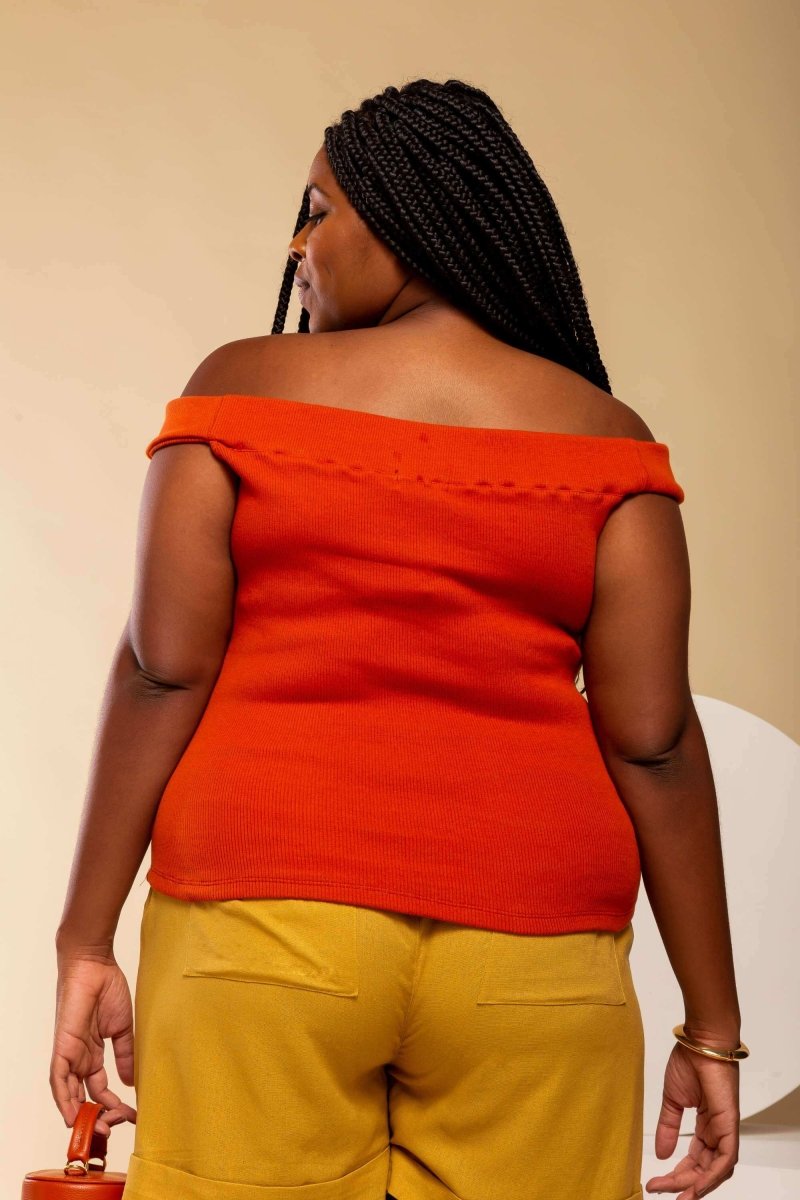 Blusa Canelada Ombro a Ombro - Off White - Uhnika