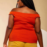 Blusa Canelada Ombro a Ombro