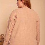 Camisa de Algodão Nômade - Capuccino - Uhnika