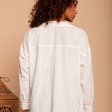 Camisa de Algodão Nômade - Off White - Uhnika