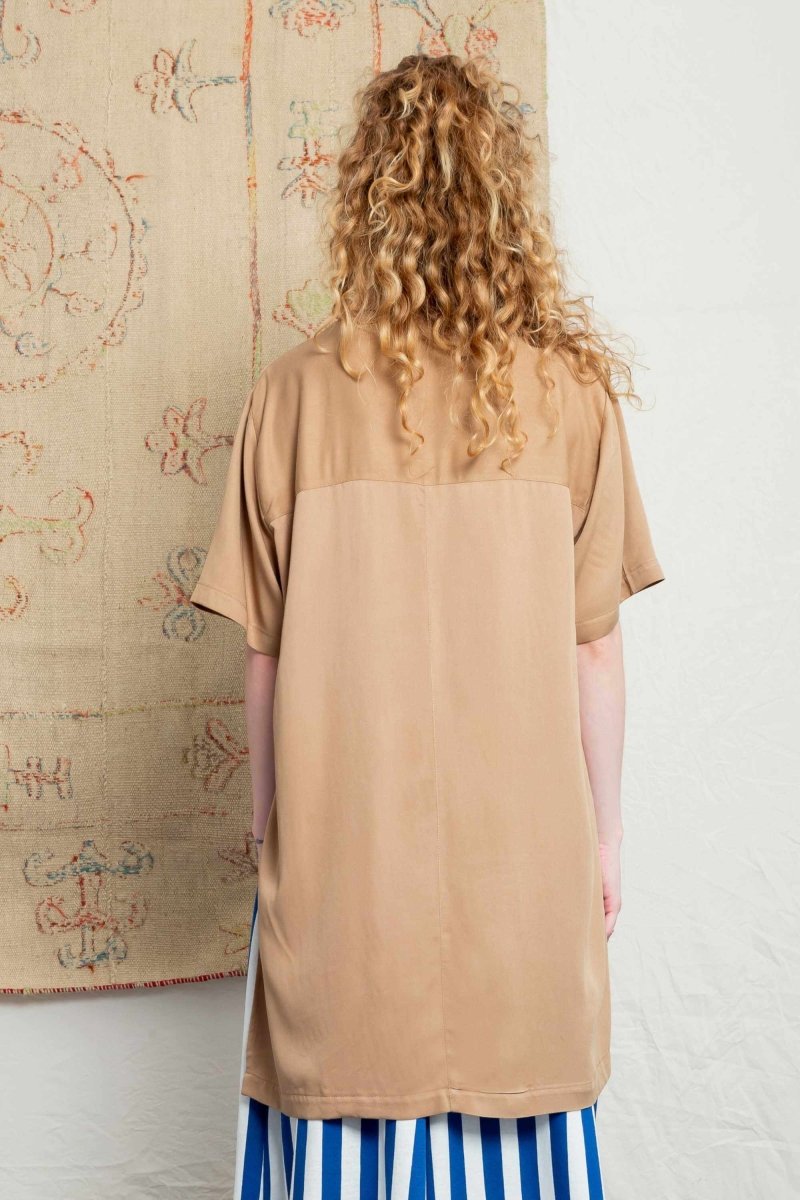 Camisa Oversized - Capuccino - Uhnika