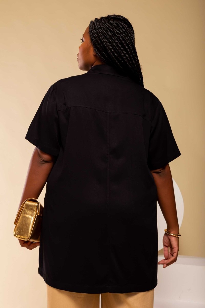 Camisa Oversized - Preto - Uhnika
