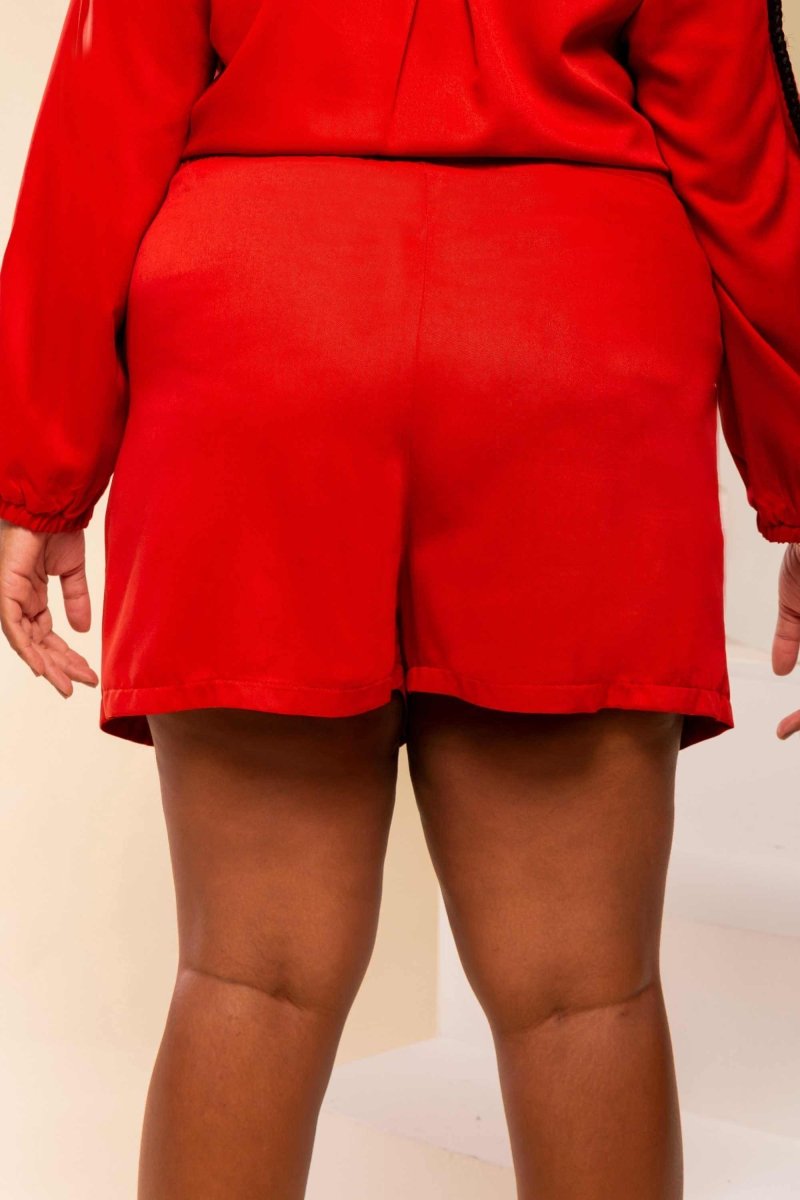 Shorts Saia de Viscose - Terracota - Uhnika