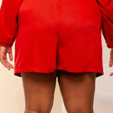 Shorts Saia de Viscose - Terracota - Uhnika