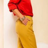 Calça Skinny de Linho