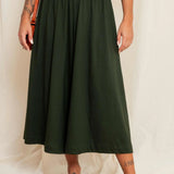 Calça Saia de Malha - Verde - Uhnika