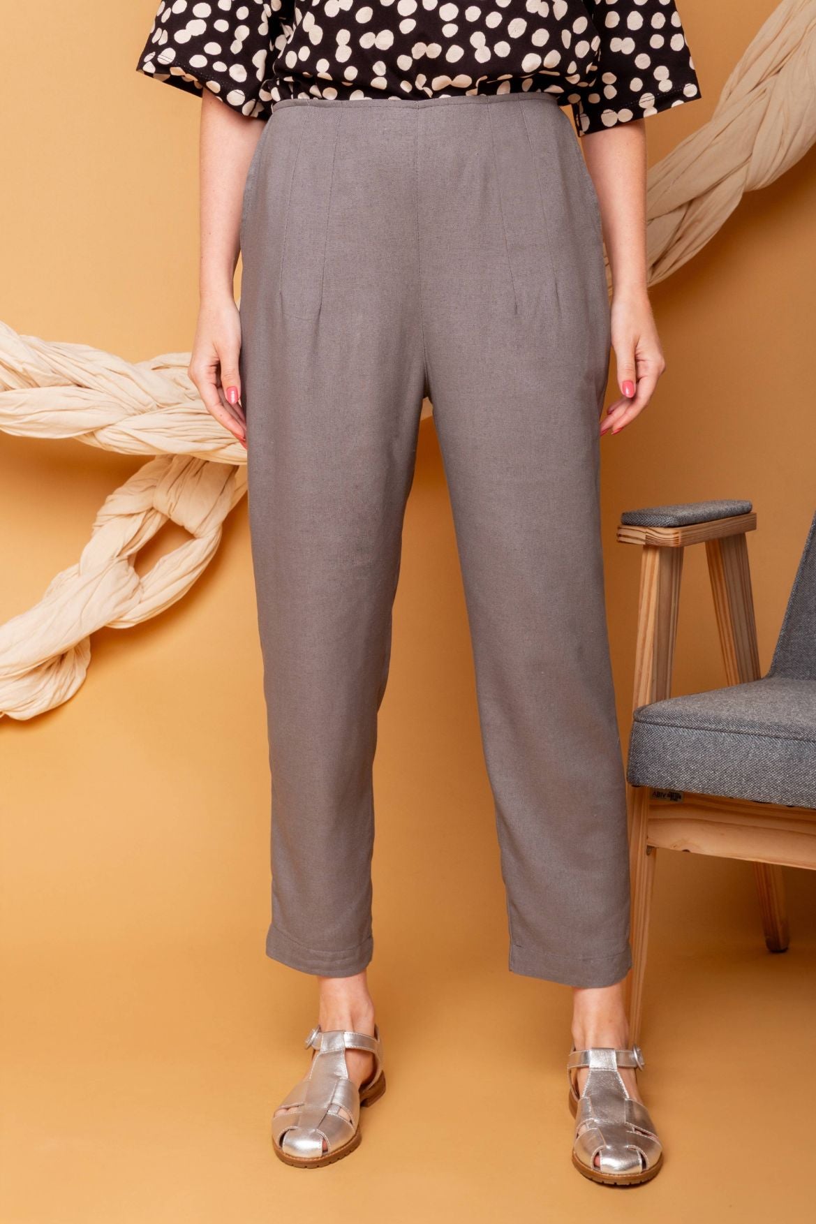 Calça Skinny de Linho