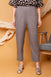 Calça Skinny de Linho - Cinza - Uhnika