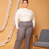 Calça Reta Alfaiataria Feminina