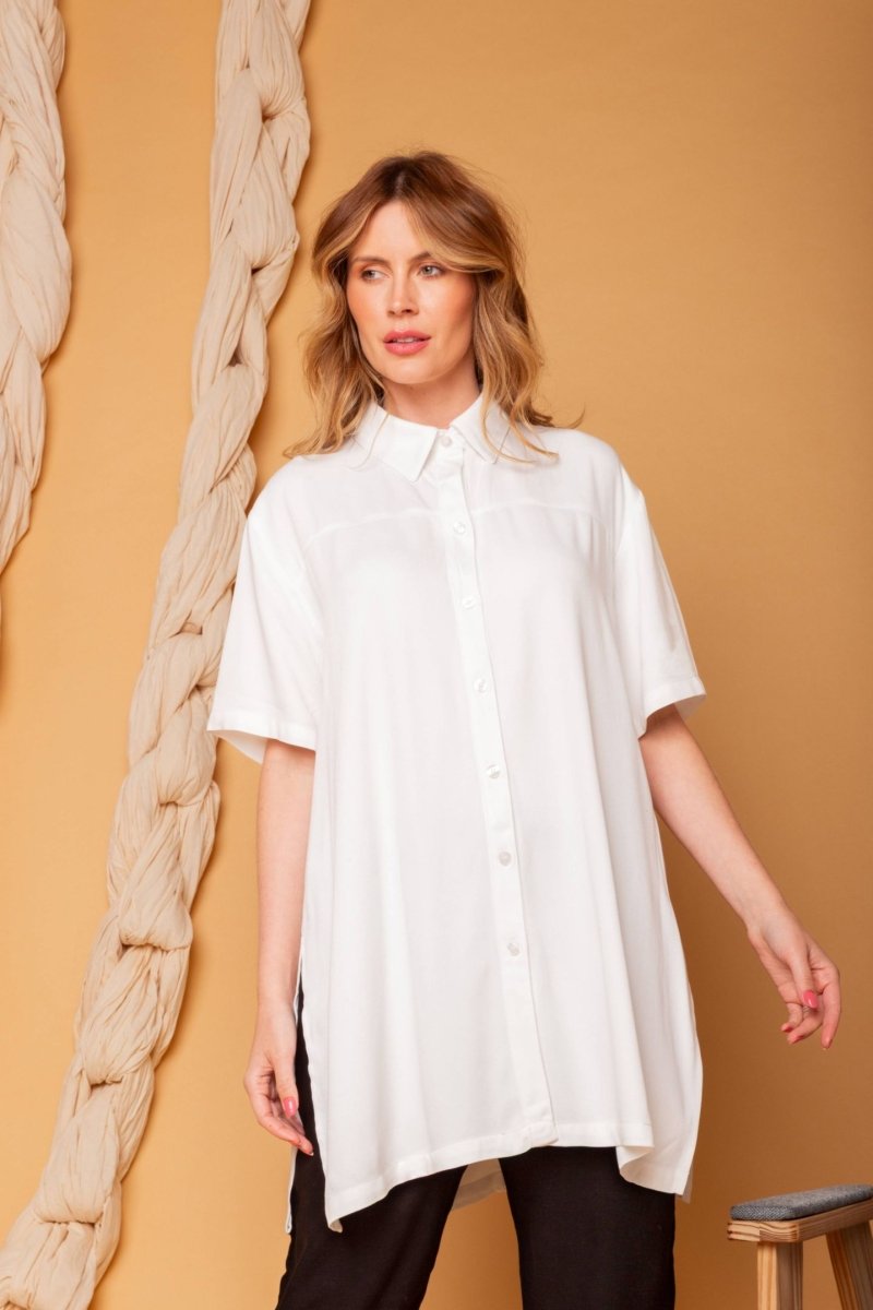 Camisa Oversized - Branco - Uhnika