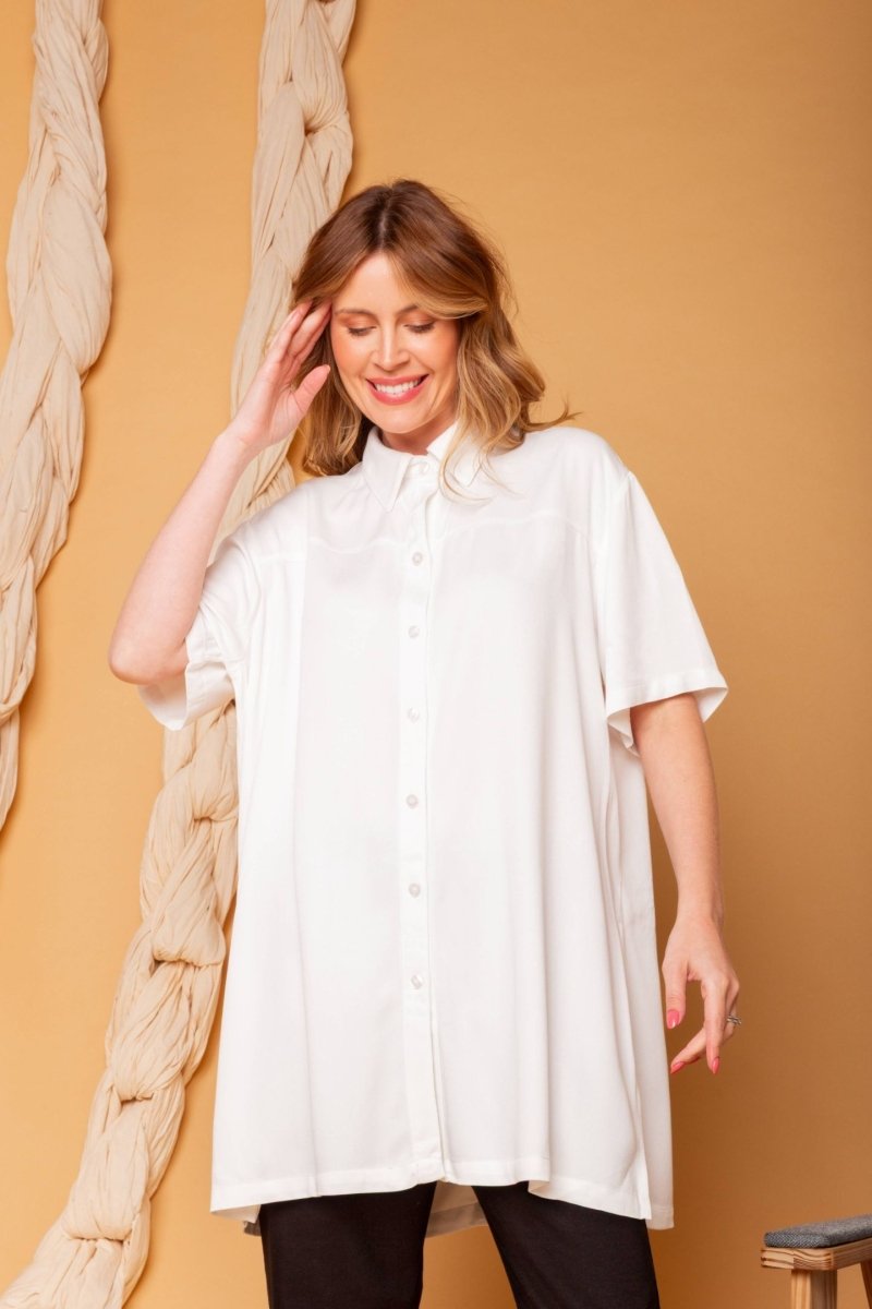 Camisa Oversized - Branco - Uhnika