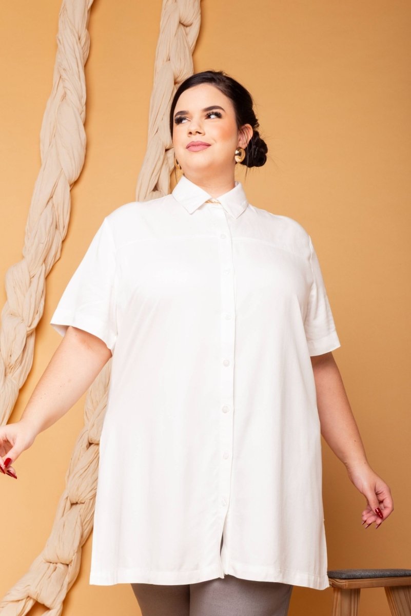 Camisa Oversized - Branco - Uhnika