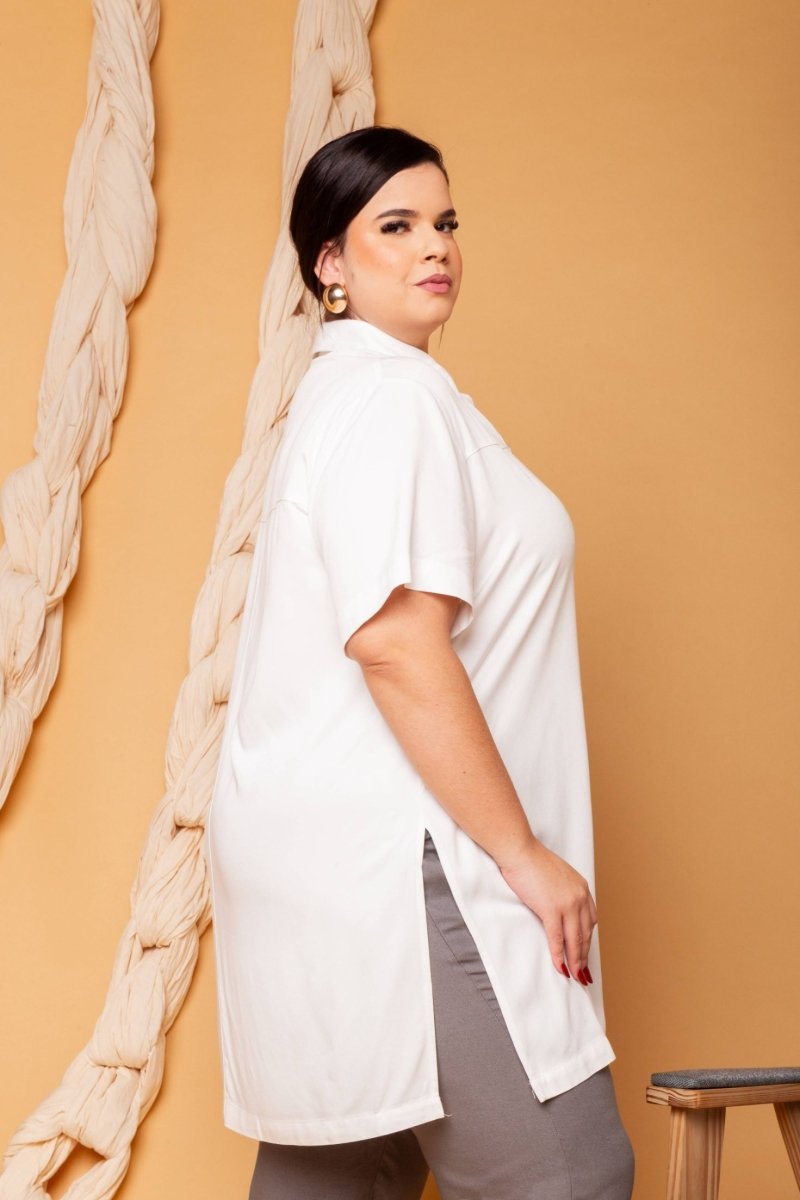 Camisa Oversized - Branco - Uhnika
