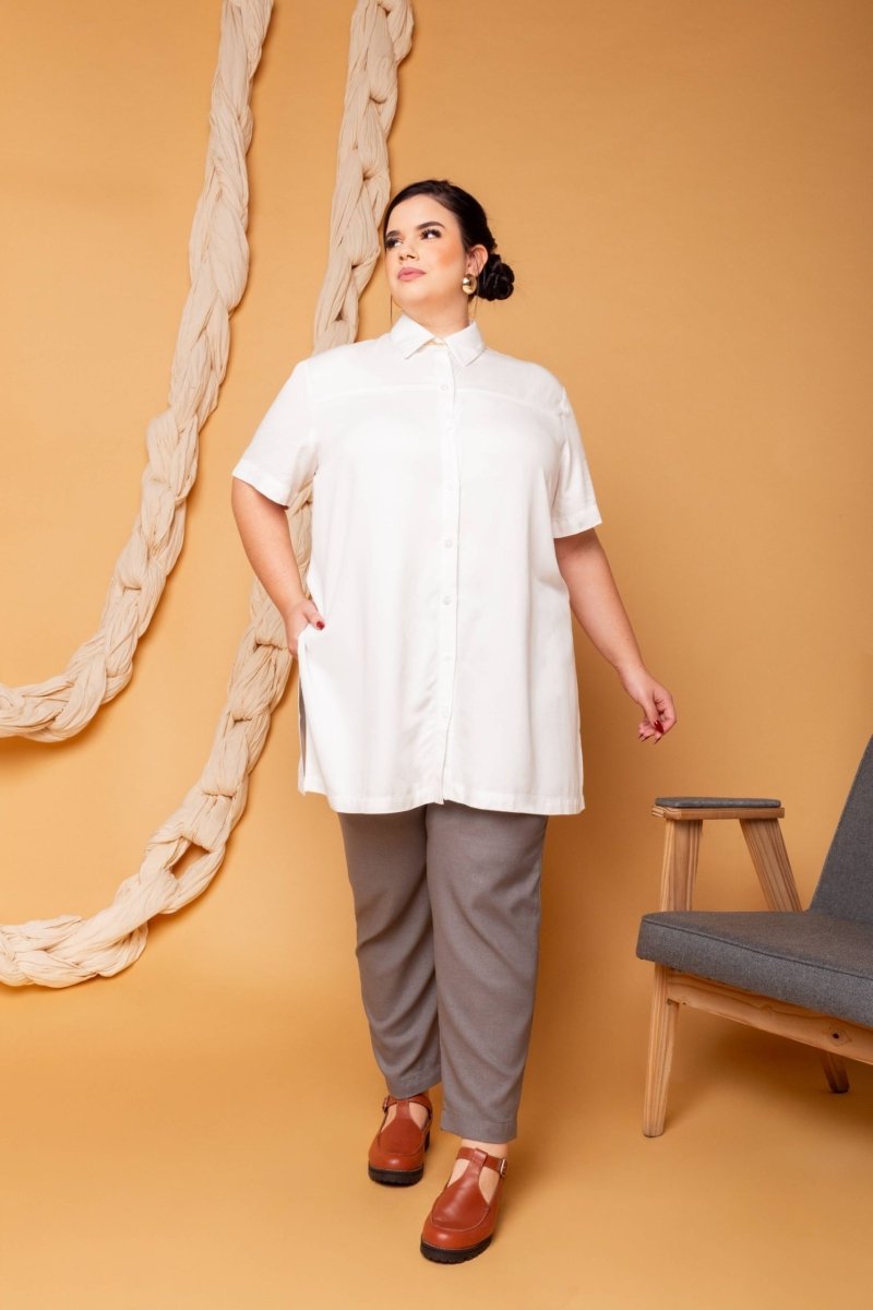 Camisa Oversized - Branco - Uhnika