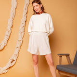 Shorts Barra Italiana - Linho Natural - Uhnika