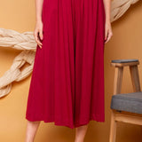 Calça Saia de Malha - Marsala - Uhnika