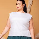 Blusa de Malha com Botões - Branco - Uhnika