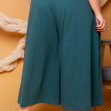 Calça Saia de Malha - Verde - Uhnika