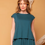 Blusa de Malha com Botões - Verde Aquático - Uhnika
