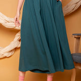 Calça Saia de Malha - Verde Aquático - Uhnika