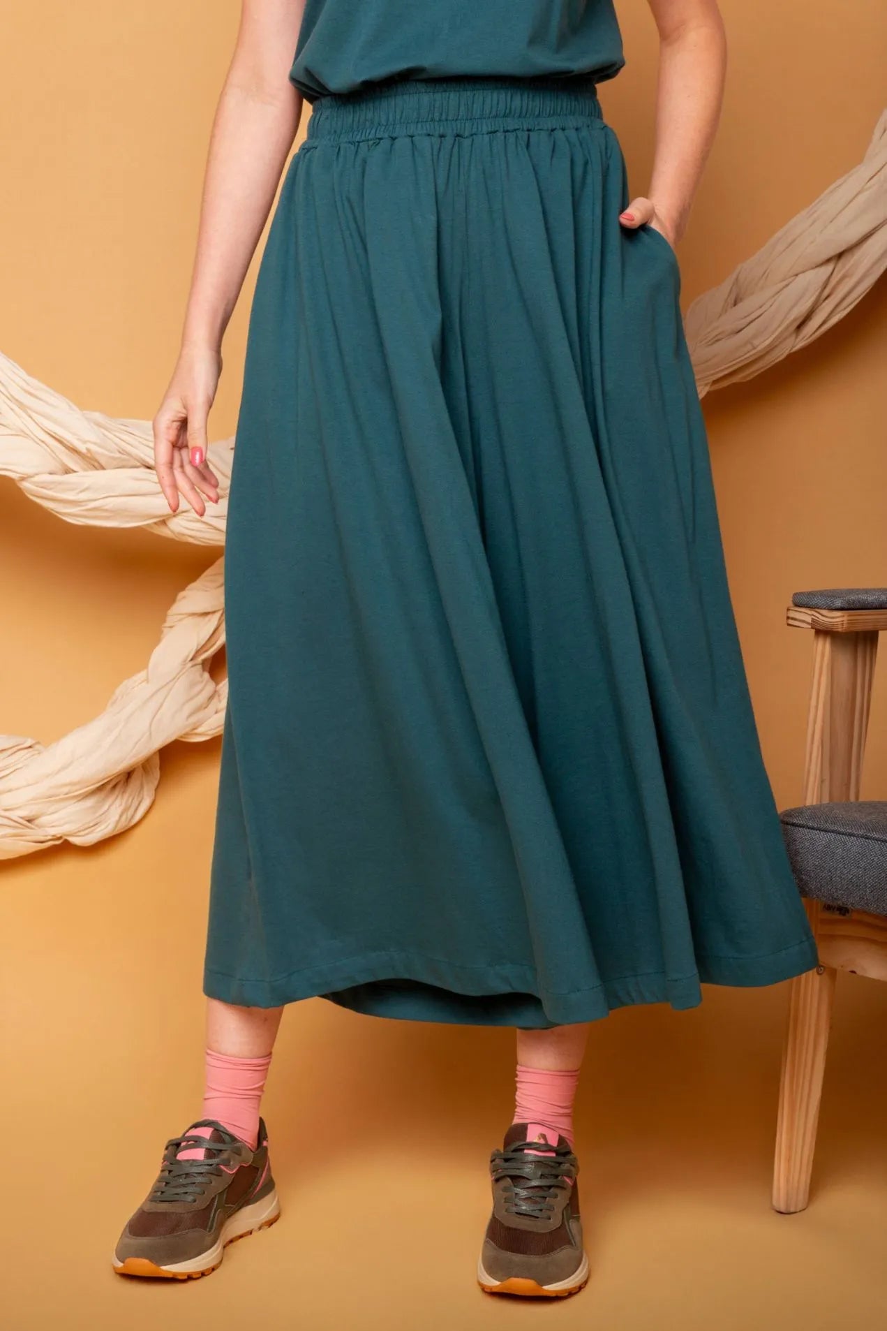 Calça Saia de Malha