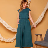 Calça Saia de Malha - Verde Aquático - Uhnika