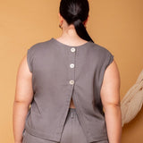 Blusa de Linho com Botões