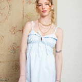 Vestido Midi Feminino Amália - Azul Celeste - Uhnika