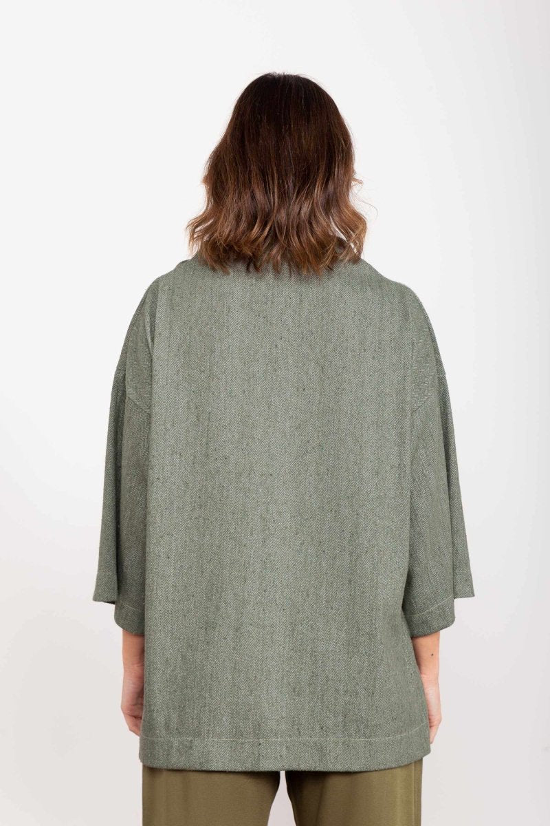 Moletom Gola Alta Oversized - Verde - Uhnika