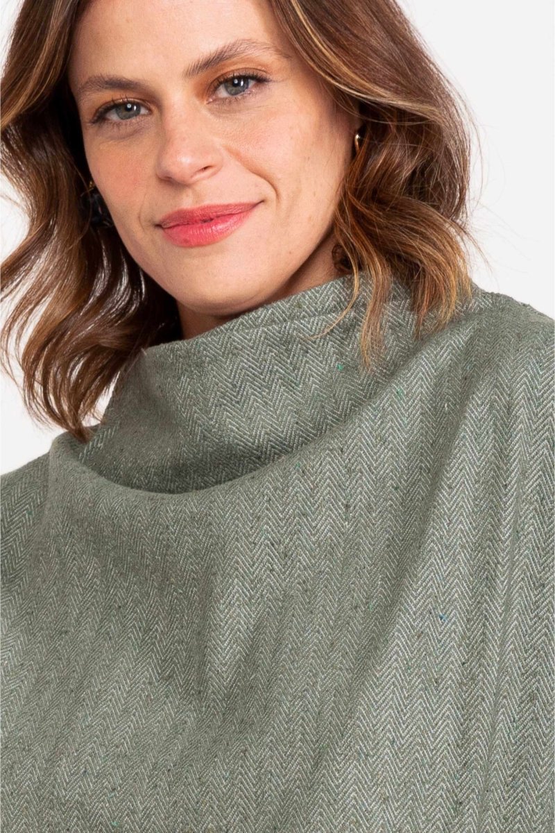 Moletom Gola Alta Oversized - Verde - Uhnika