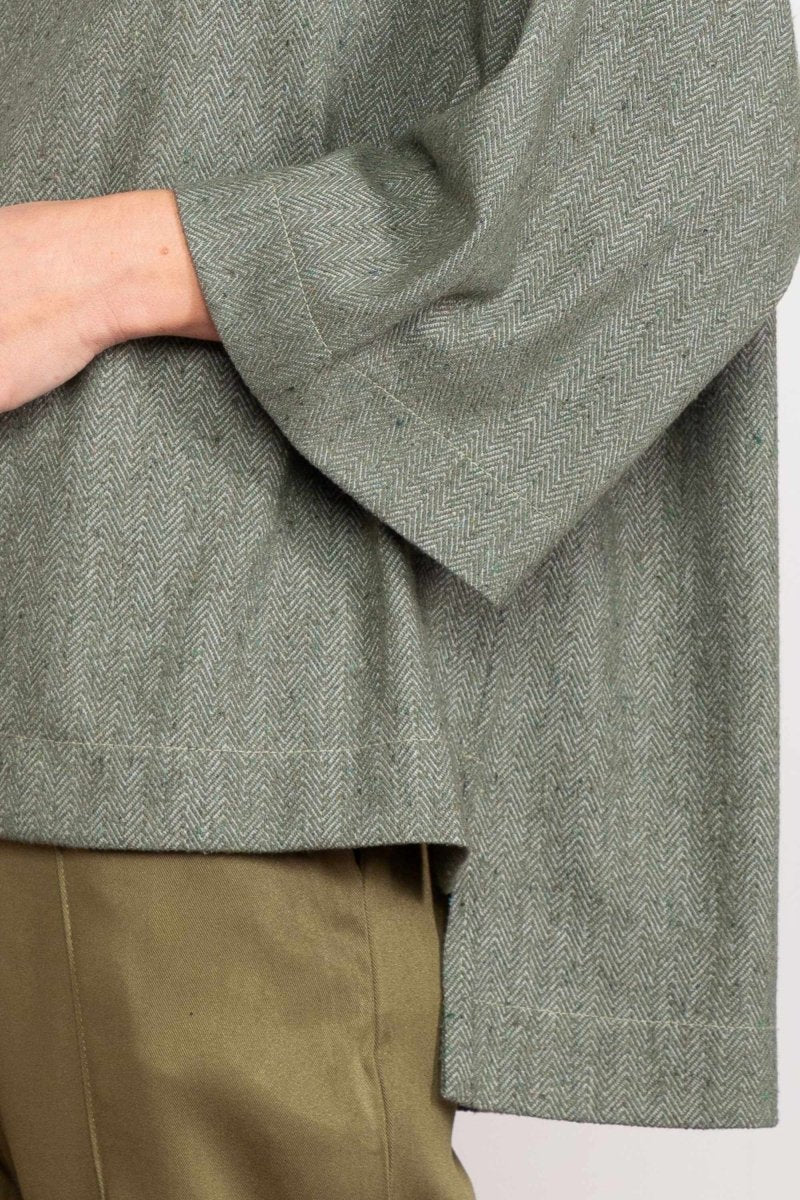 Moletom Gola Alta Oversized - Verde - Uhnika