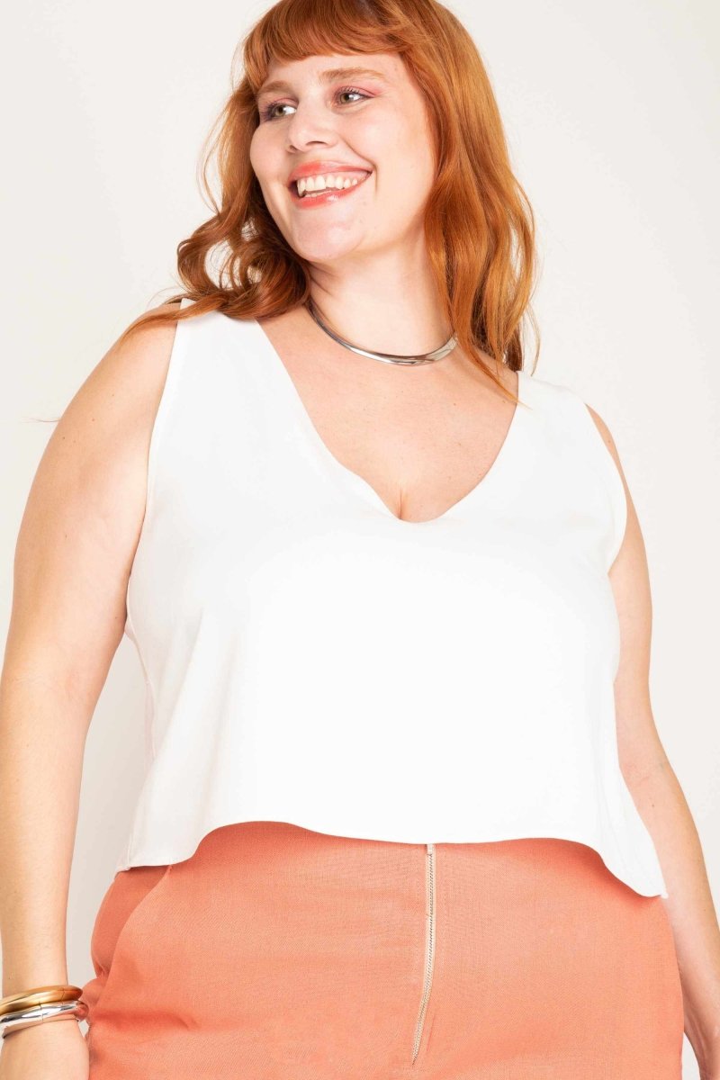 Regata Alfaiataria Gola V - Off White - Uhnika