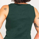 Regata Básica Feminina Slim Canelada - Verde - Uhnika