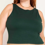 Regata Básica Feminina Slim Canelada - Verde - Uhnika
