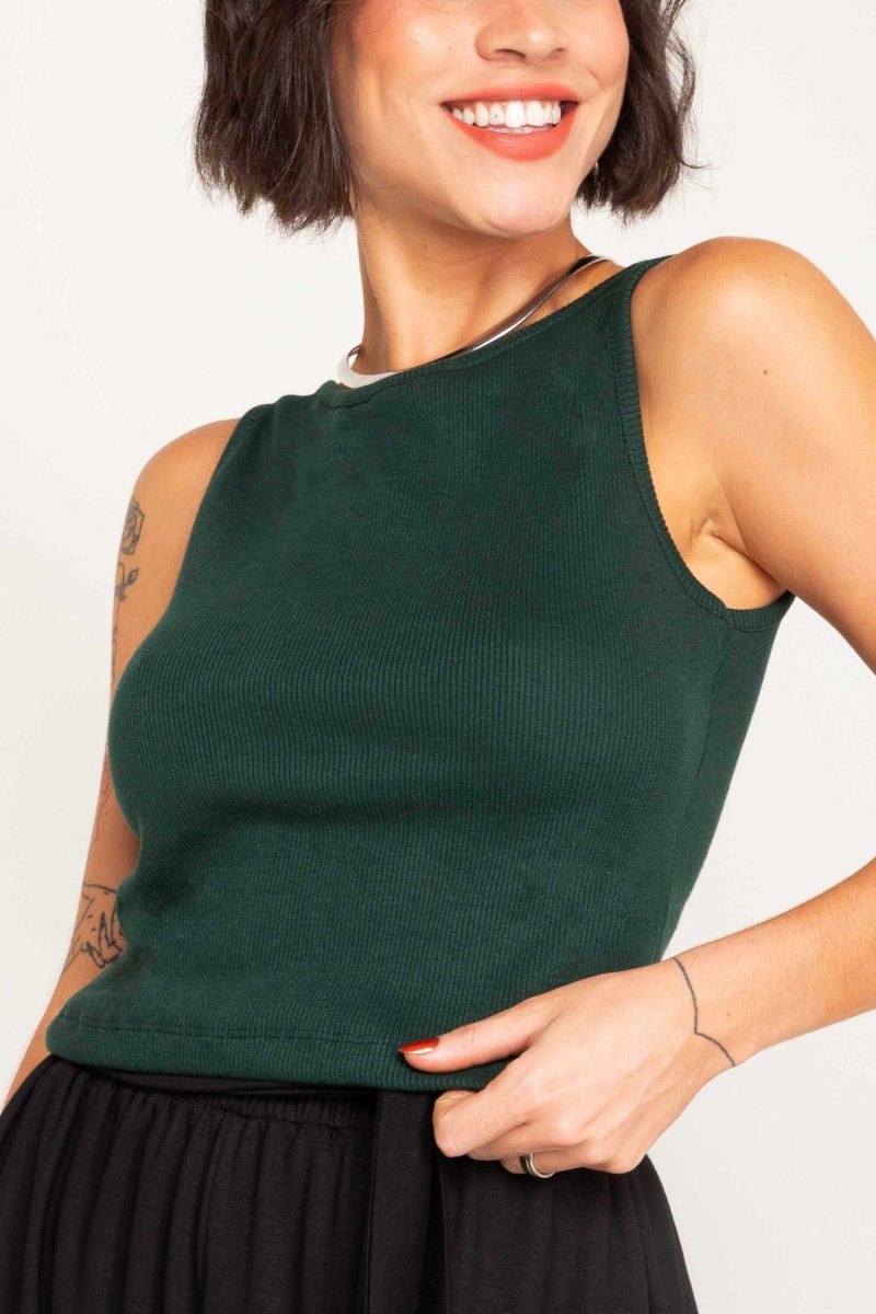 Regata Básica Feminina Slim Canelada